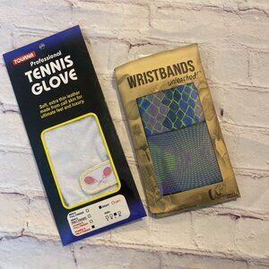 Tourna Tennis Professional Women's Glove and Wristpect Wrist Band.